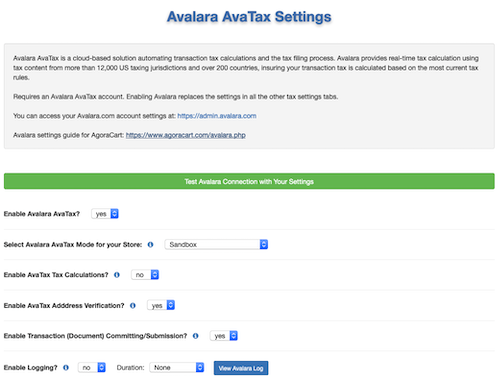 Avalara AvaTax - Add On Modules
